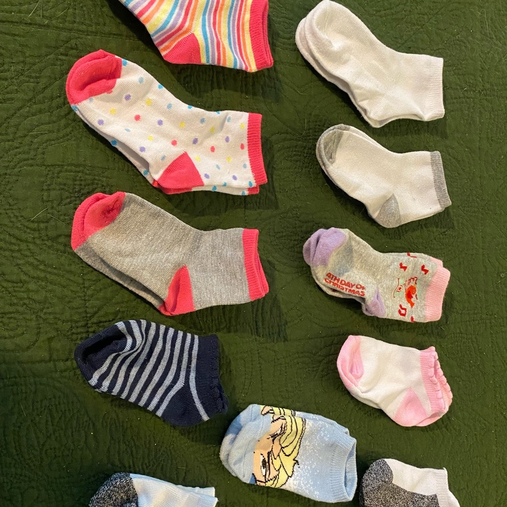 11 Pairs Like New Toddler Socks